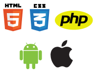 HTML5, CSS3 and PHP Logo or Symbol